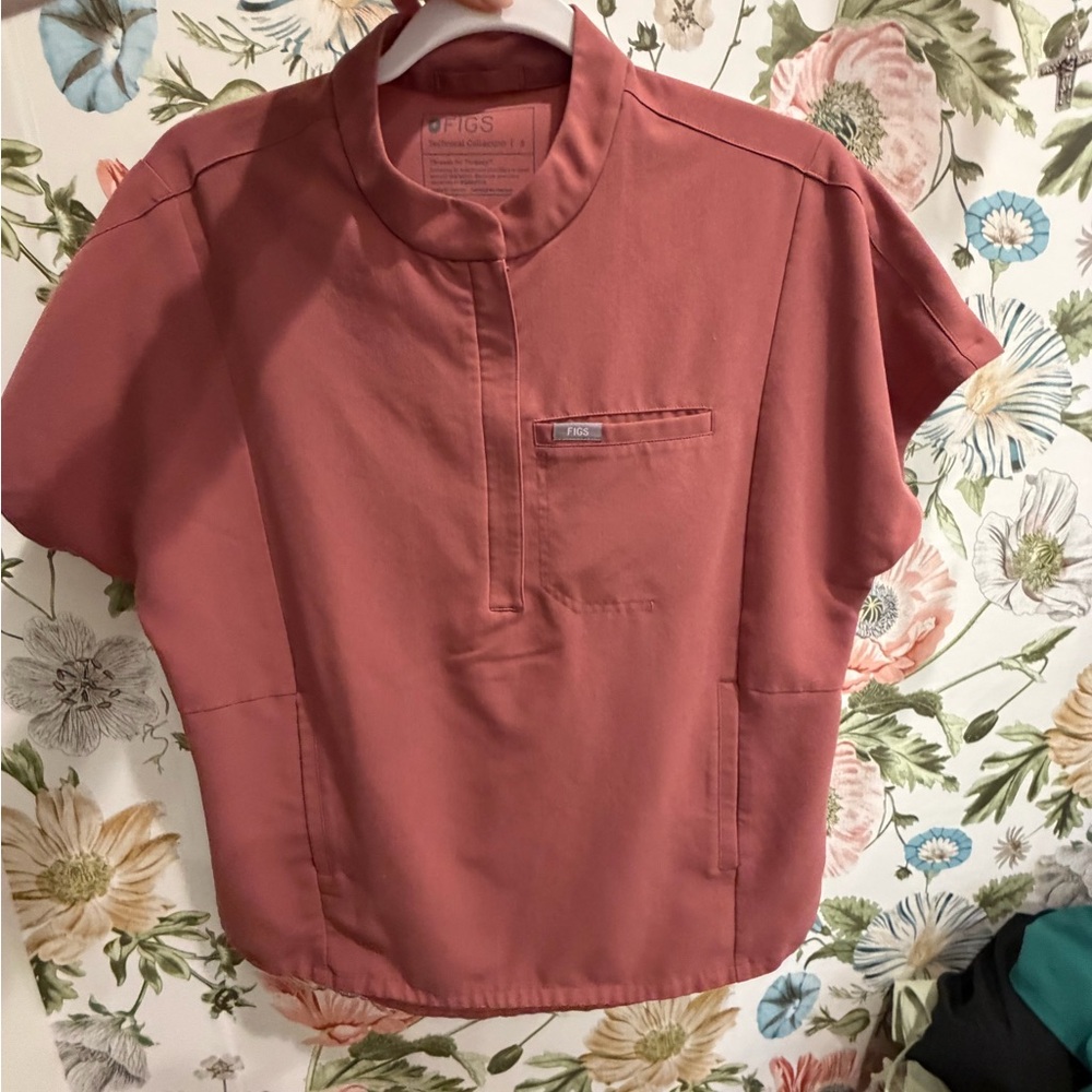 Figs Women's Mauve Monex Scrub Top